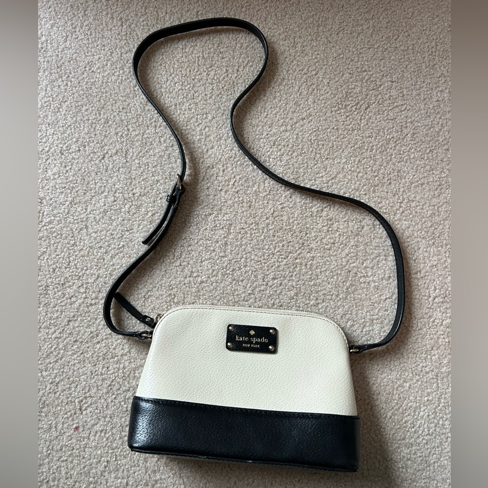 Kate Spade Two-Tone Black and Cream Crossbody Bag